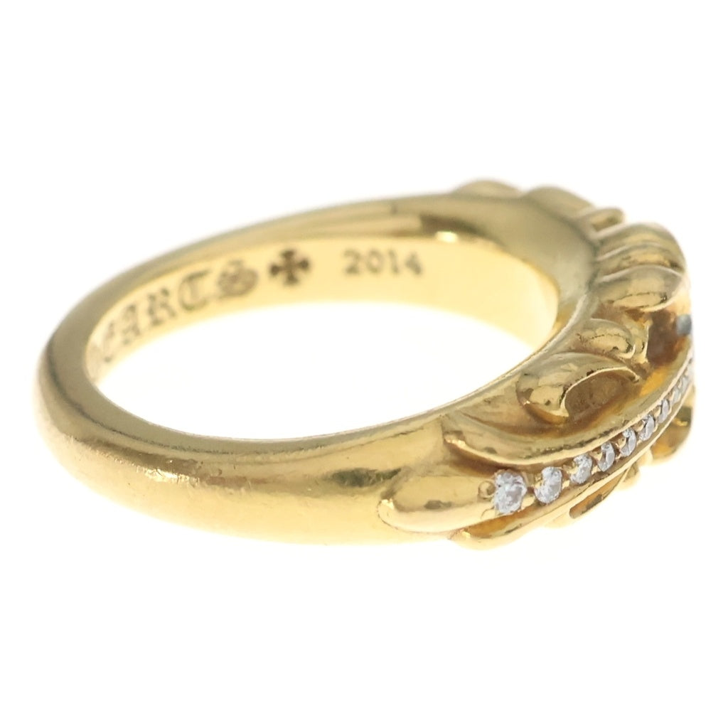 CHROME HEARTS(クロムハーツ) 22K BABYCLSC P/DIA ベイビークラシック フローラルクロスリング PAVEダイヤ ゴールド BCA055 レディース
