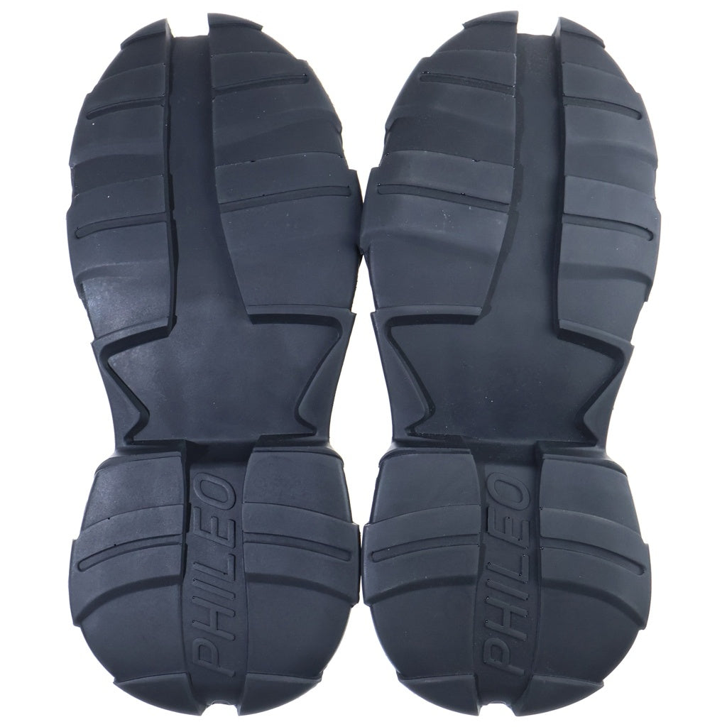COMME des GARCONS(コムデギャルソン) 24AW ×PHILEO フィレオ プラットフォームダービーシューズ ブラック GN-K104
