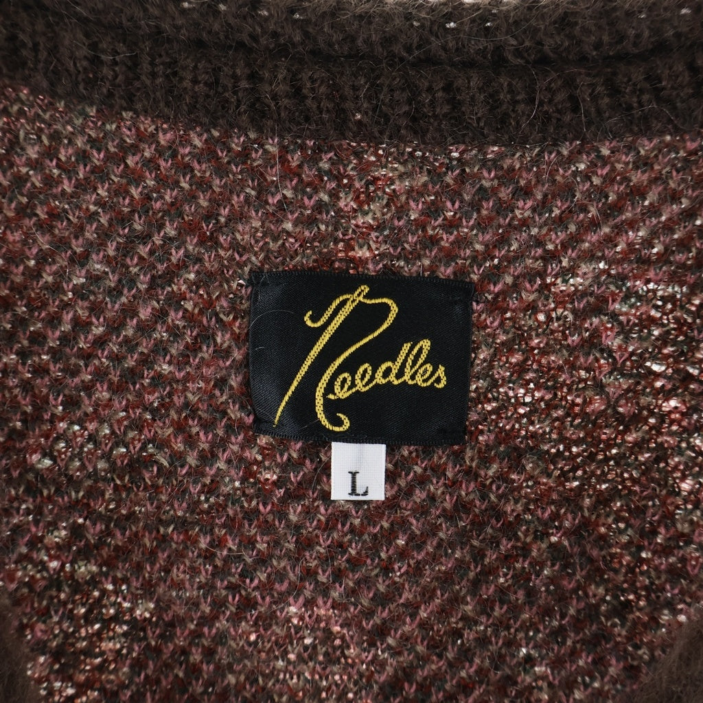 Rebuild by needles(リビルドバイニードルス) 22AW MOHAIR CARDIGAN モヘアカーディガン ブラウン LQ270