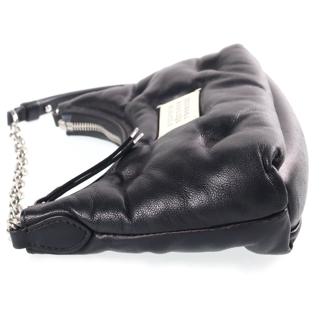 Maison Margiela(メゾンマルジェラ) GLAM SLAM HOBO MICRO グラムスラム ホーボー マイクロレザーショルダーバッグ ブラック SB1WG0021 P4300 T8013 レディース