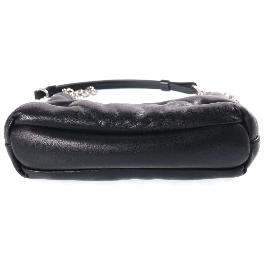 Maison Margiela(メゾンマルジェラ) GLAM SLAM HOBO MICRO グラムスラム ホーボー マイクロレザーショルダーバッグ ブラック SB1WG0021 P4300 T8013 レディース