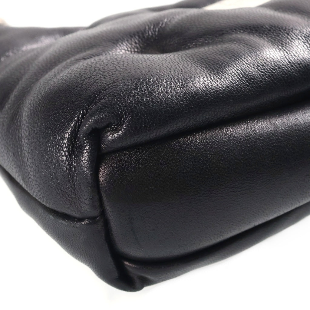 Maison Margiela(メゾンマルジェラ) GLAM SLAM HOBO MICRO グラムスラム ホーボー マイクロレザーショルダーバッグ ブラック SB1WG0021 P4300 T8013 レディース