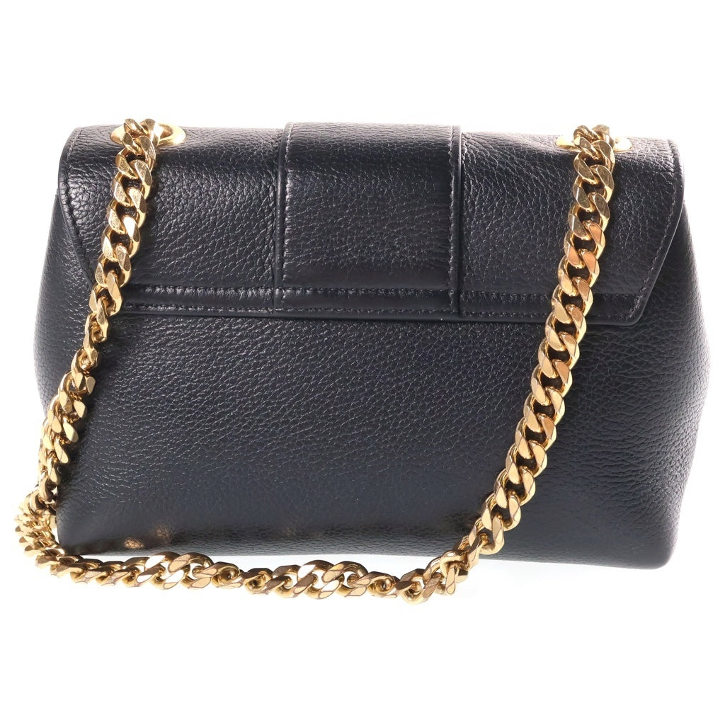 CELINE(セリーヌ) ミニ ヴィクトワール サプルグレインドカーフスキン レザーショルダーバッグ ブラック 10N113GGR.38NO レディース