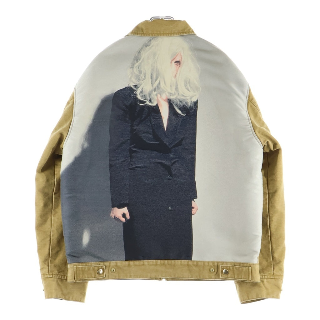 UNDERCOVER(アンダーカバー) 26AW キルティングブルゾン バックグラフィックデザインジップアップジャケット ブラウン UC2F4202-1