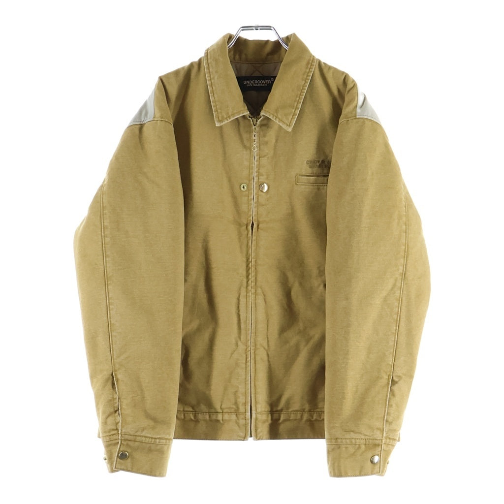 UNDERCOVER(アンダーカバー) 26AW キルティングブルゾン バックグラフィックデザインジップアップジャケット ブラウン UC2F4202-1