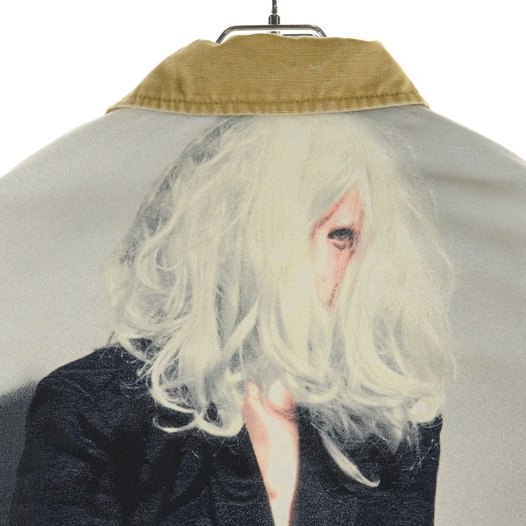 UNDERCOVER(アンダーカバー) 26AW キルティングブルゾン バックグラフィックデザインジップアップジャケット ブラウン UC2F4202-1