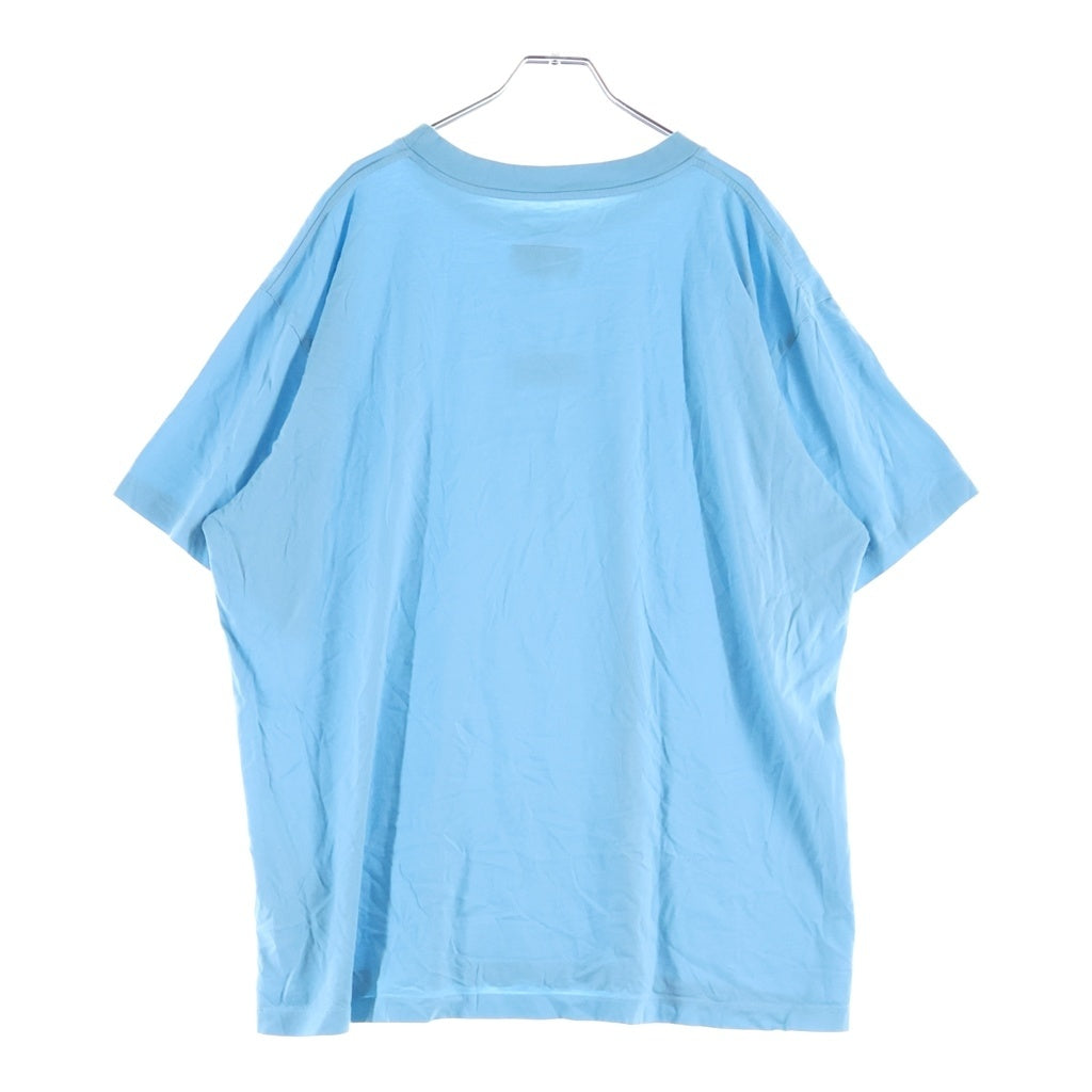 MM6 Maison Margiela(エムエムシックスメゾンマルジェラ) 24SSナンバリングロゴ クルーネック半袖カットソーTシャツ ブルー SH0GC0017 S24312