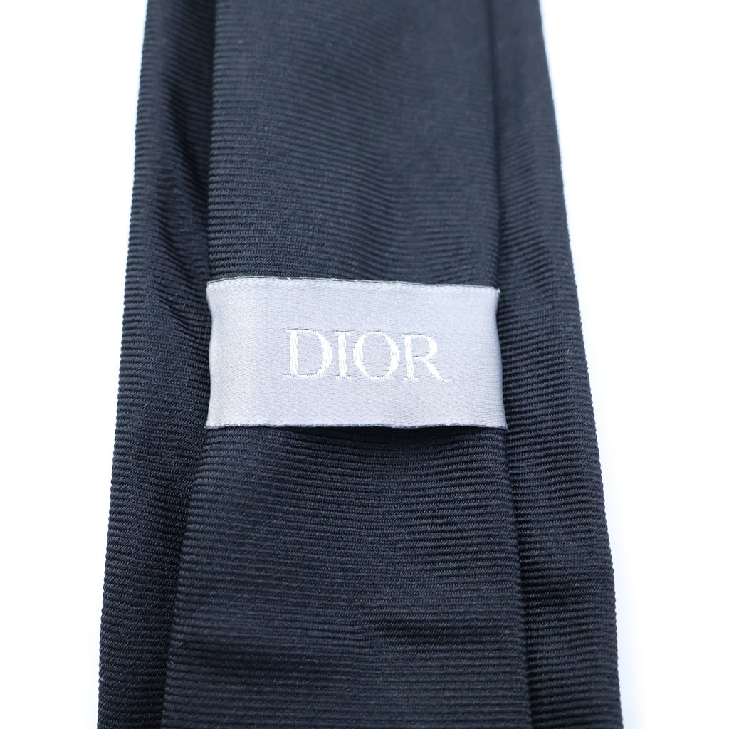 Dior HOMME(ディオールオム) アトリエ シルク ネクタイ ブラック 04C1047A0396 980