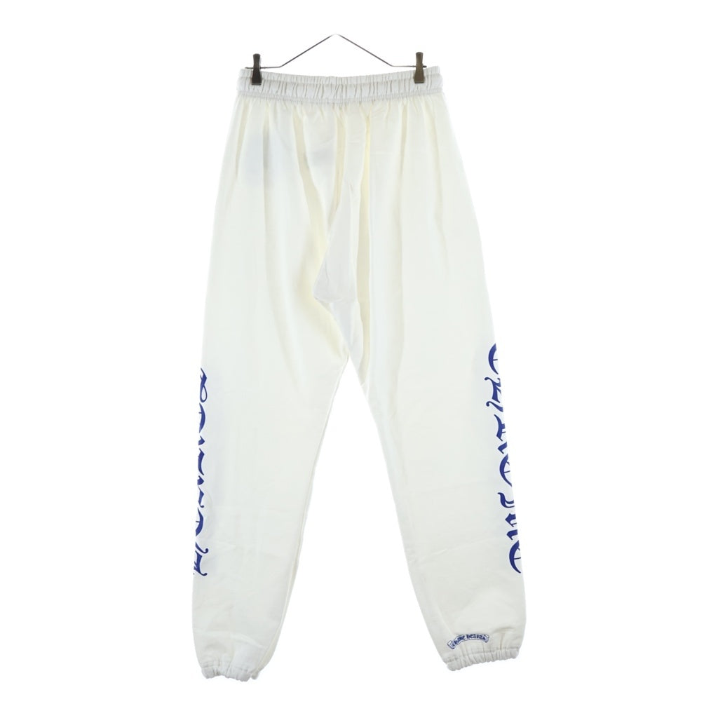 CHROME HEARTS(クロムハーツ) SWEAT PANTS サイドプリントロングパンツ ジョガーパンツ ホワイト/ブルー