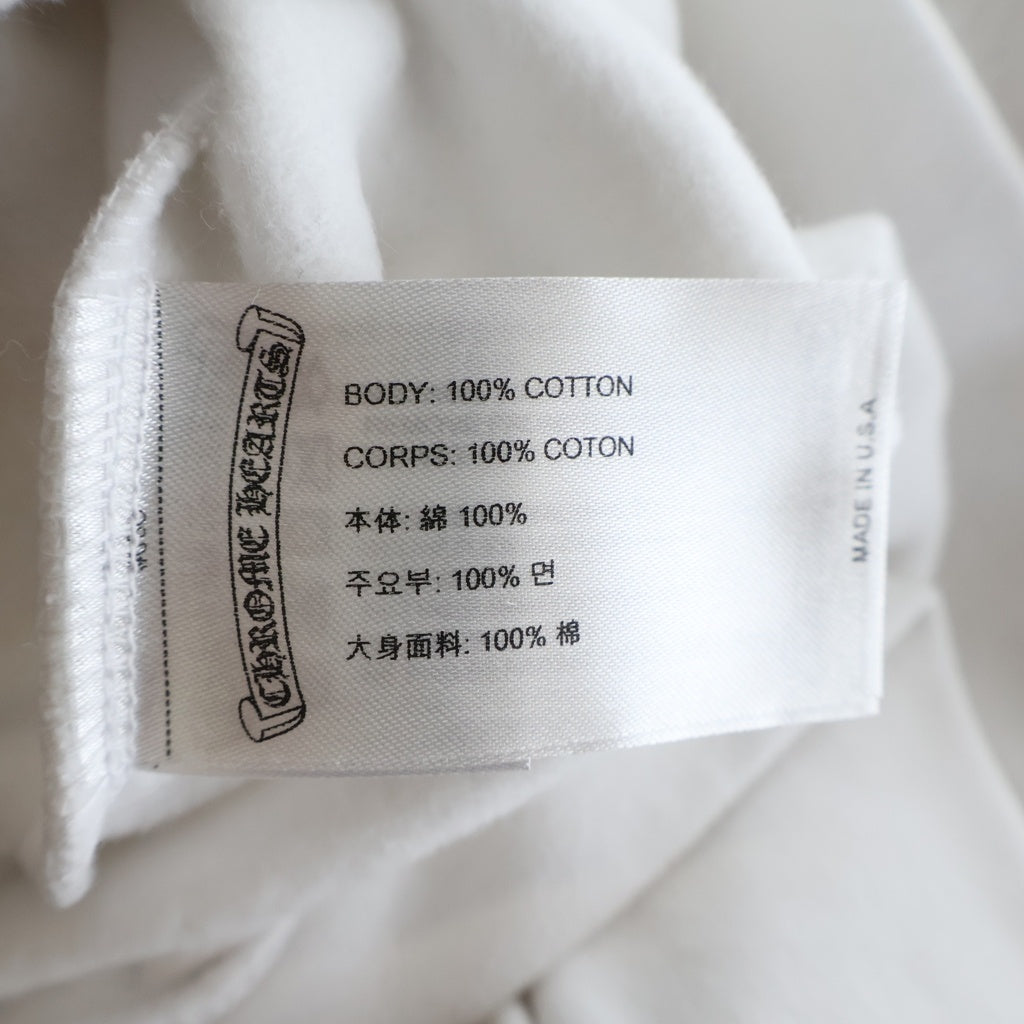 CHROME HEARTS(クロムハーツ) Vertical Arm Logo Hoodie バーティカルアームロゴフーディー パーカー ホワイト