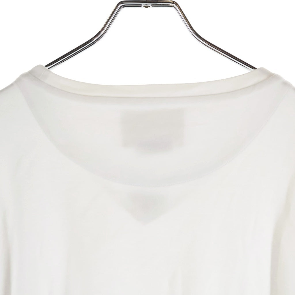 PRADA(プラダ) 24SS トライアングルロゴ クルーネック半袖カットソーTシャツ ホワイト UJN861 S232 240