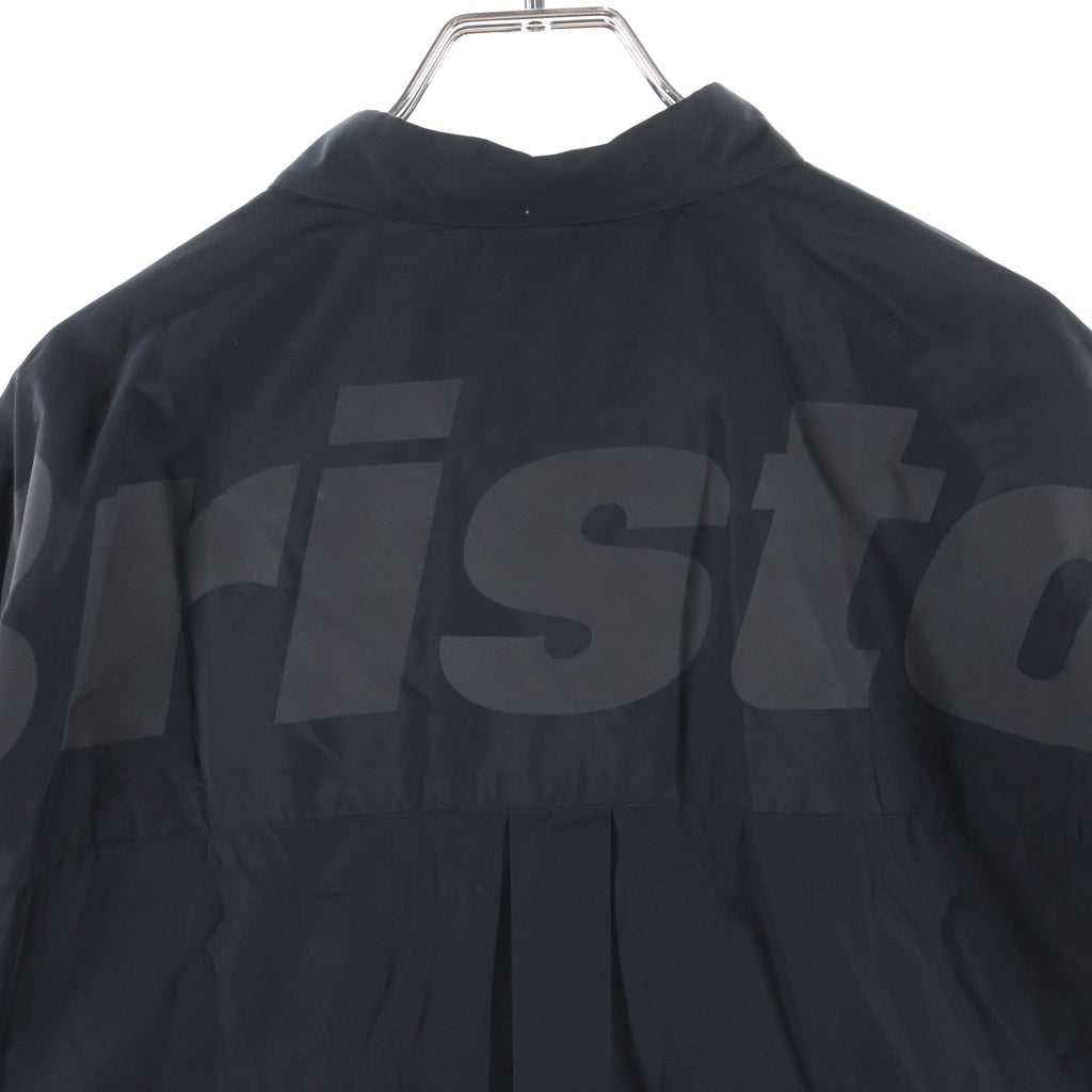 F.C.R.B.(エフシーアールビー) 23AW× WILDSIDE YOHJI YAMAMOTO BIG LOGO BAGGY SHIRT ワイルドサイド ヨウジ ヤマモト ビッグ ロゴ バギー 長袖シャツ ブラック FCRB-232129