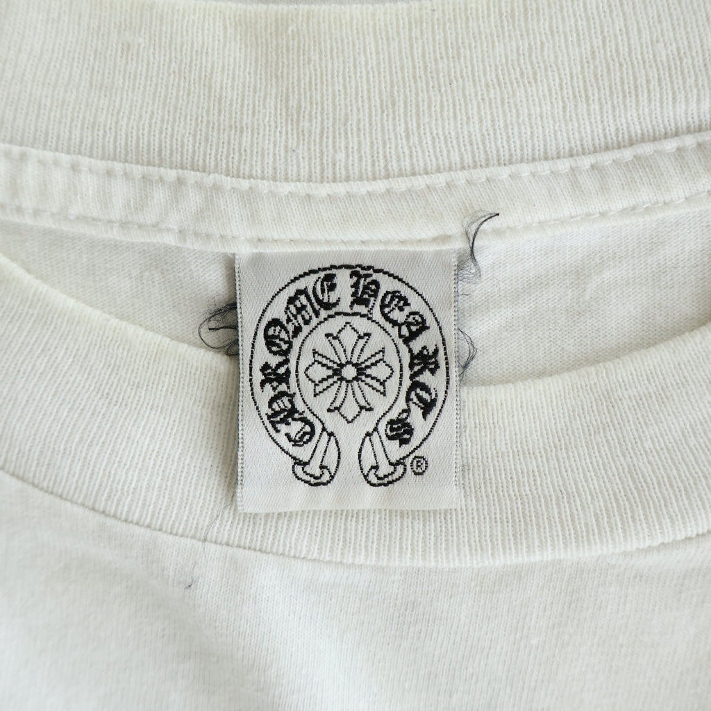 CHROME HEARTS(クロムハーツ) ×A BATHING APE BABY MILO TEE アベイシングエイプ ベイビーマイロ フロントホースシュープリント クルーネック半袖Tシャツ カットソー ホワイト