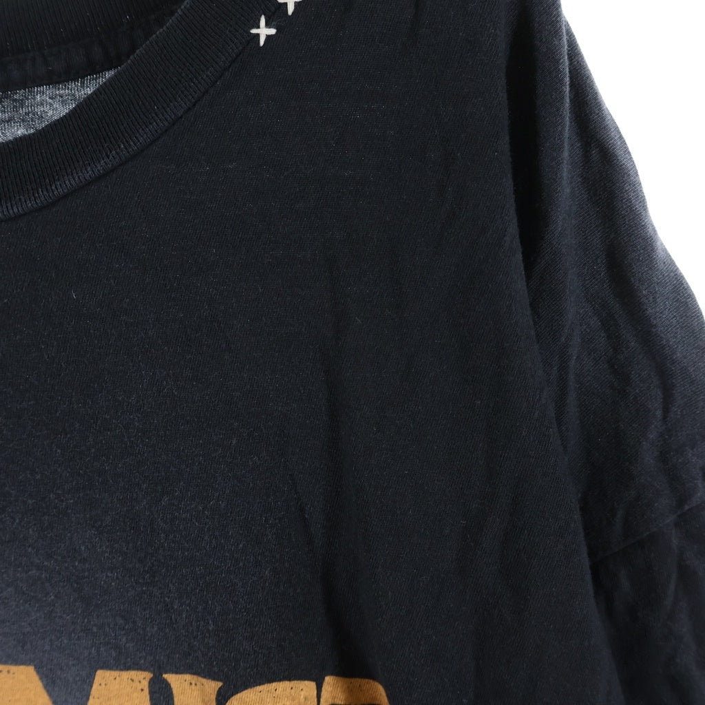 ALCHEMIST(アルケミスト) LARGE GRADIENT LOGO T-SHIRT ラージグラディエントロゴ ダメージ加工 クルーネック半袖Tシャツ カットソー ブラック