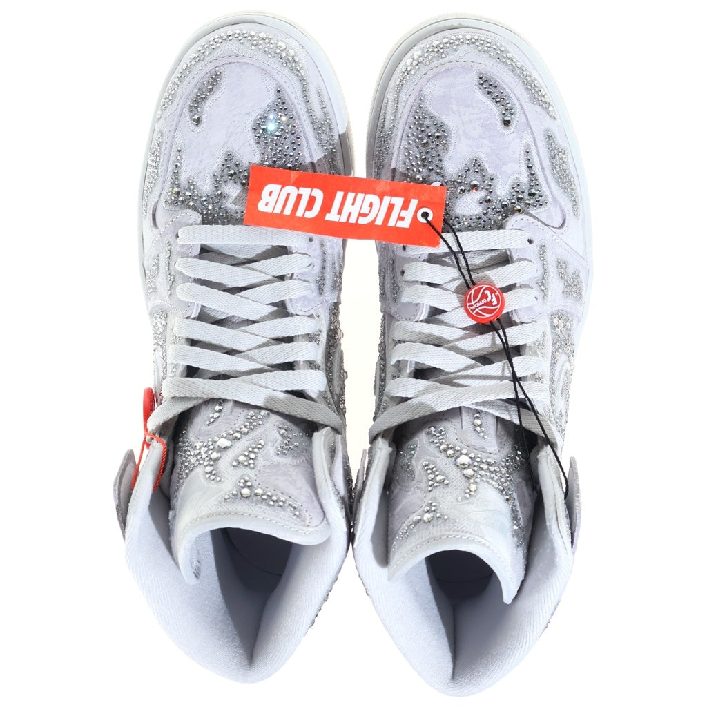 NIKE(ナイキ) ×Swarovski Women's Air Jordan 1 High OG スワロフスキー ウィメンズ エアジョーダン1 ハイ ハイカットスニーカー シューズ ホワイト US11/28cm HF6248-002