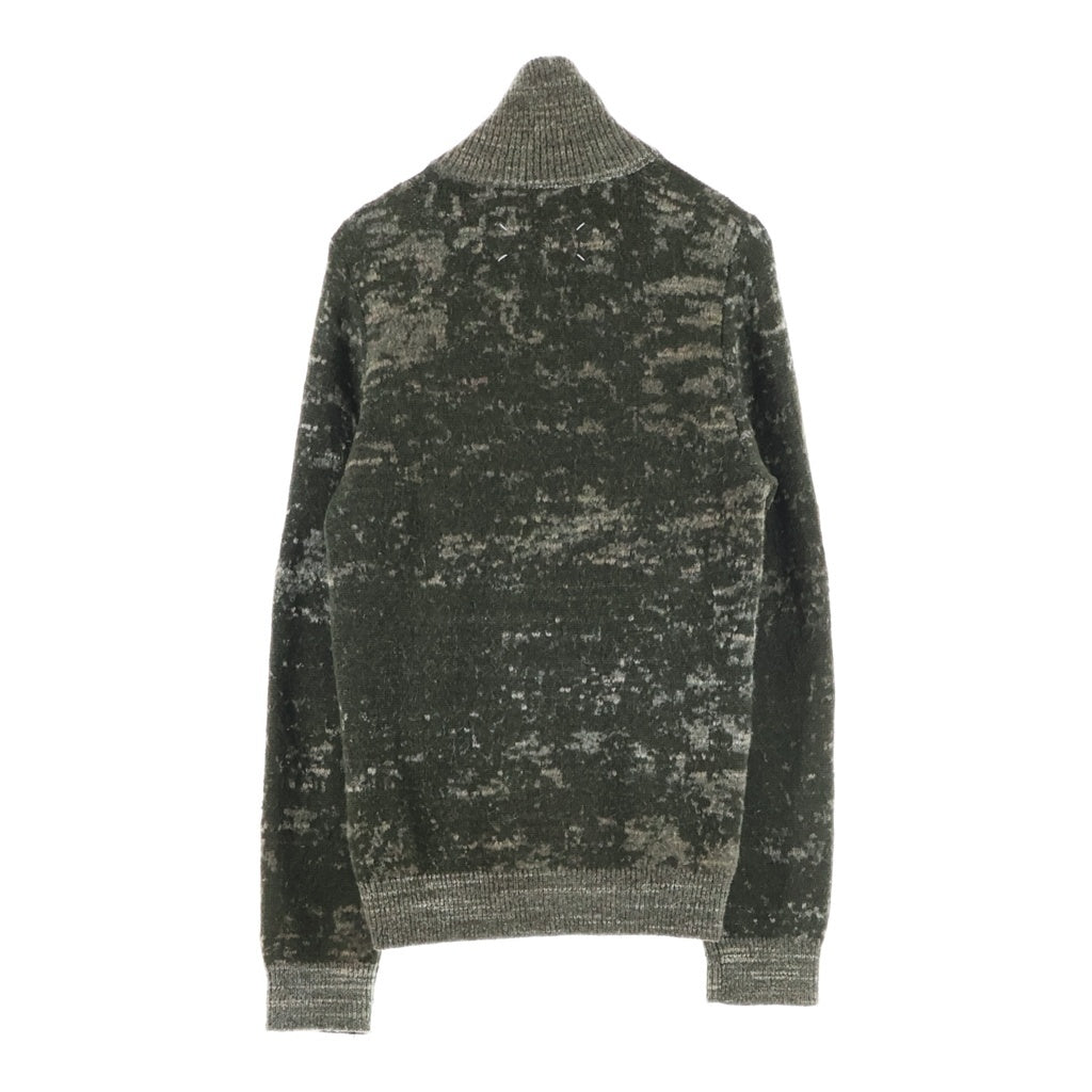Maison Margiela(メゾンマルジェラ) 10AW カモ柄ハイネックセーター ニット カーディガン グリーン S30HA0332