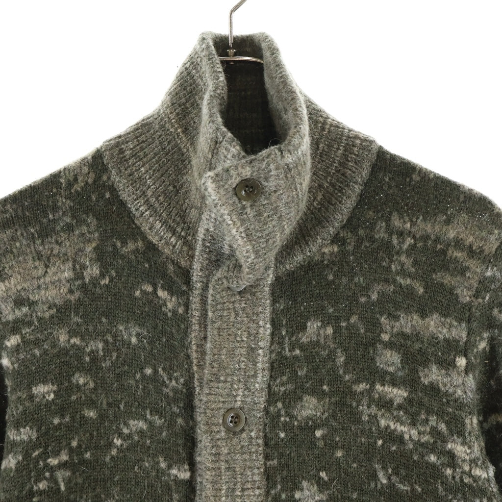 Maison Margiela(メゾンマルジェラ) 10AW カモ柄ハイネックセーター ニット カーディガン グリーン S30HA0332