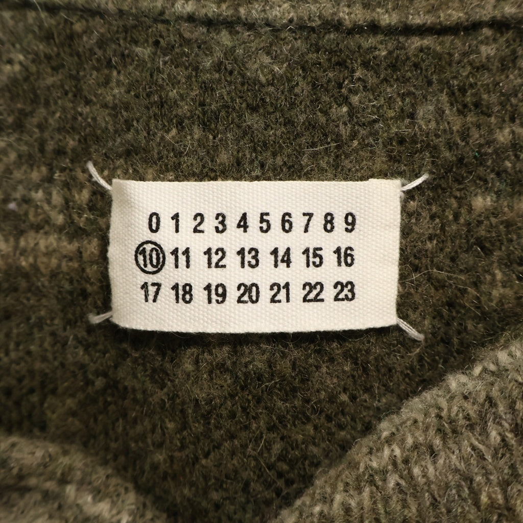 Maison Margiela(メゾンマルジェラ) 10AW カモ柄ハイネックセーター ニット カーディガン グリーン S30HA0332