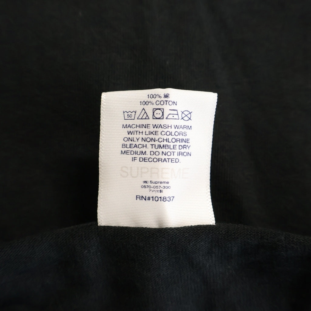 SUPREME(シュプリーム) 22SS ×ANTIHERO Curbs Tee アンタイヒーロー カーブス グラフィックプリント 半袖コットンTシャツ カットソー ブラック