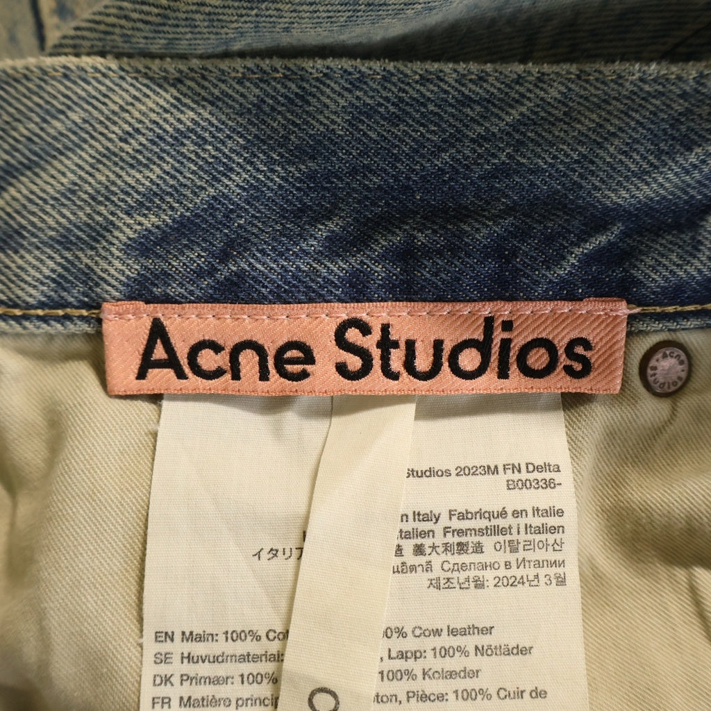 Acne Studios(アクネ ストゥディオズ) 2023M FN DELTA 泥加工 スーパーバギーデニム インディゴ B00336