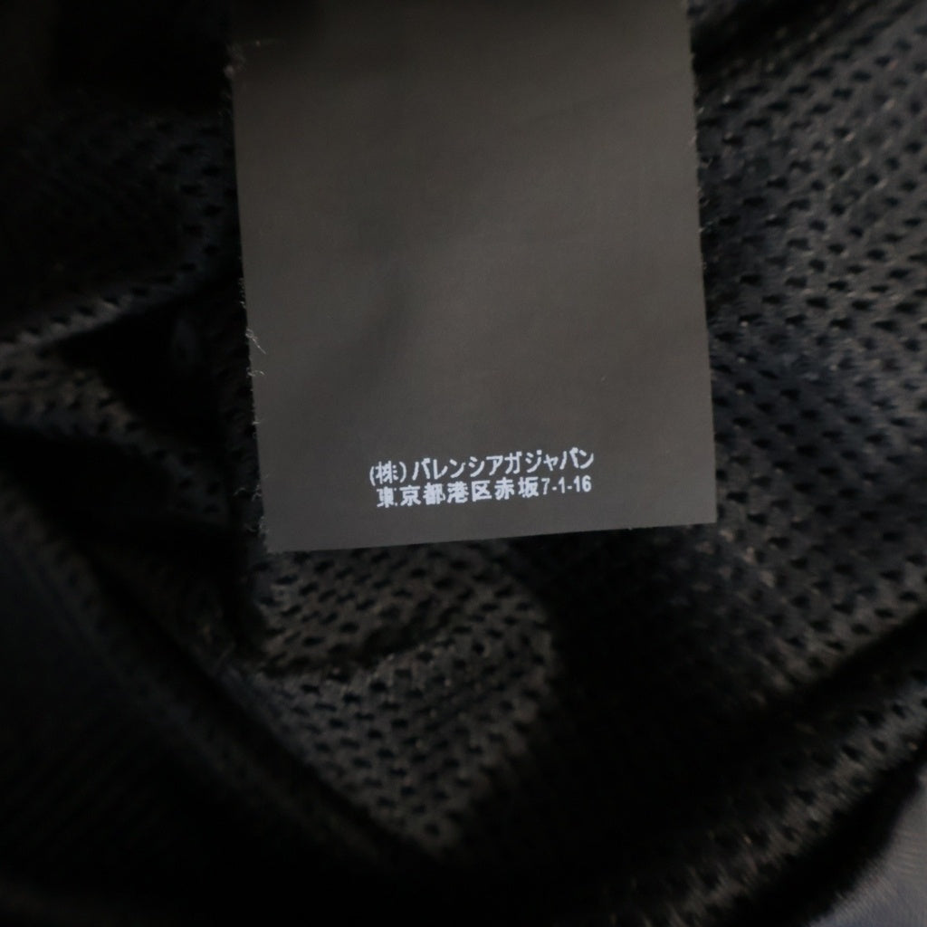 BALENCIAGA(バレンシアガ) 19SS NYLON LOGO DENIM JACKET ナイロンロゴ デニムジャケット ブラック 529213 TBQ03