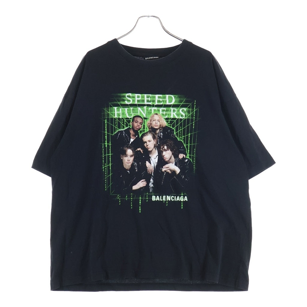 BALENCIAGA(バレンシアガ) 18AW SPEED HUNTERS TEE スピードハンター クルーネック半袖カットソーTシャツ ブラック 556133 TCV38