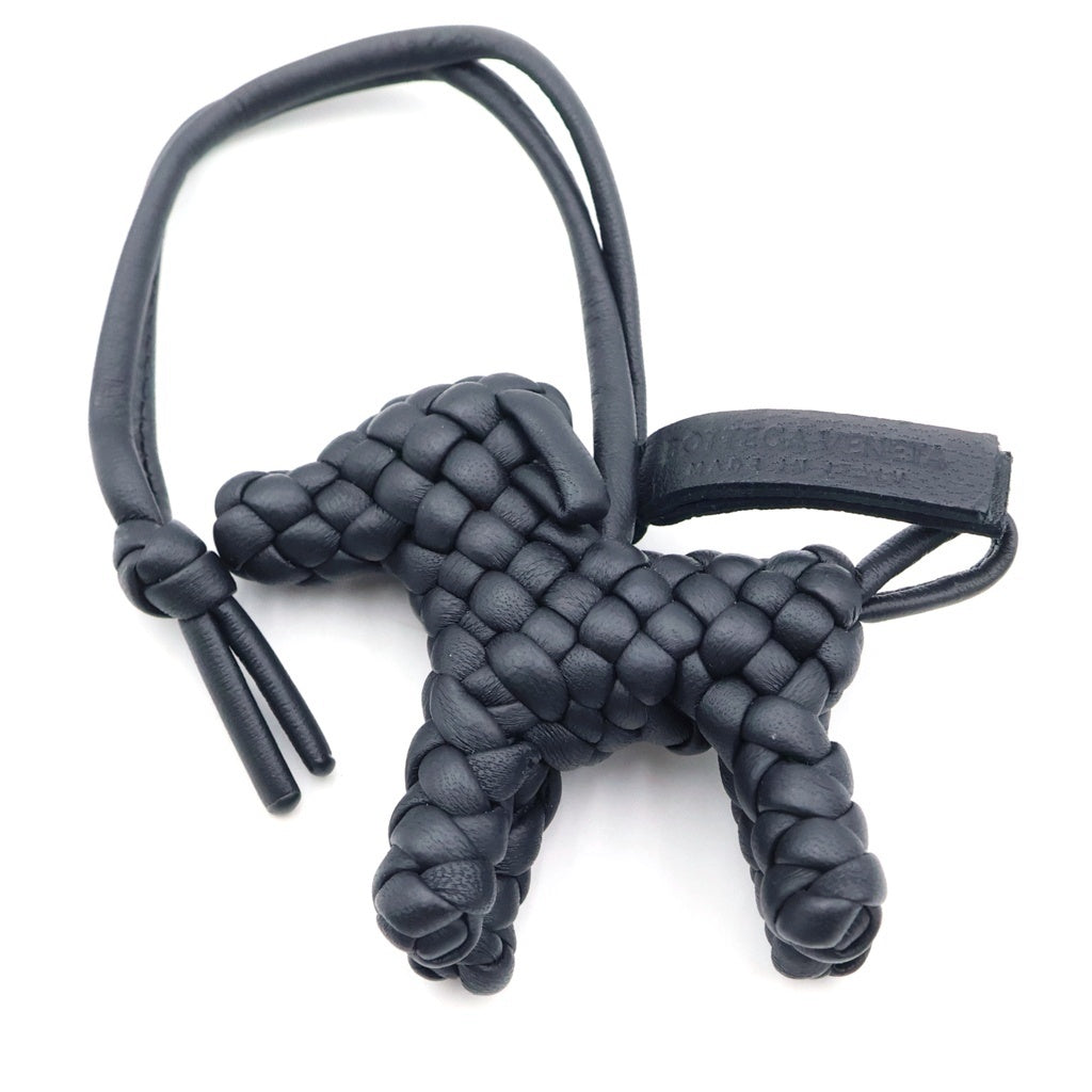 BOTTEGA VENETA(ボッテガヴェネタ) イントレチャート ドックチャーム ブラック