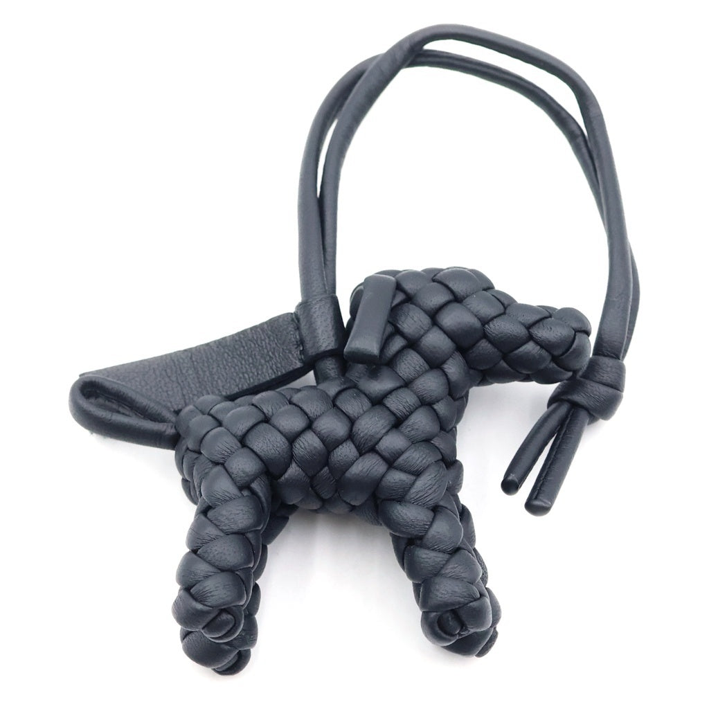BOTTEGA VENETA(ボッテガヴェネタ) イントレチャート ドックチャーム ブラック