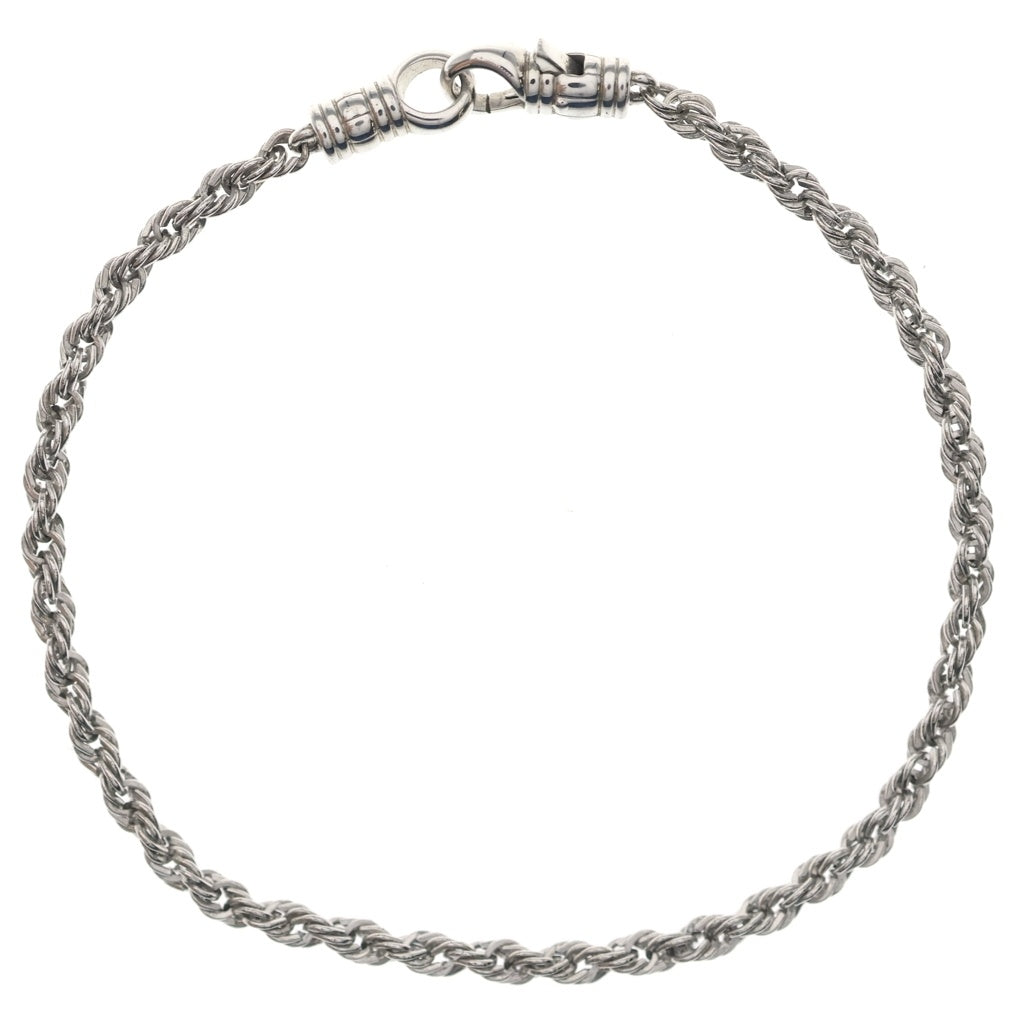 TOMWOOD(トムウッド) ROPE BRACELET ロープブレスレッド シルバー 101563-7.0