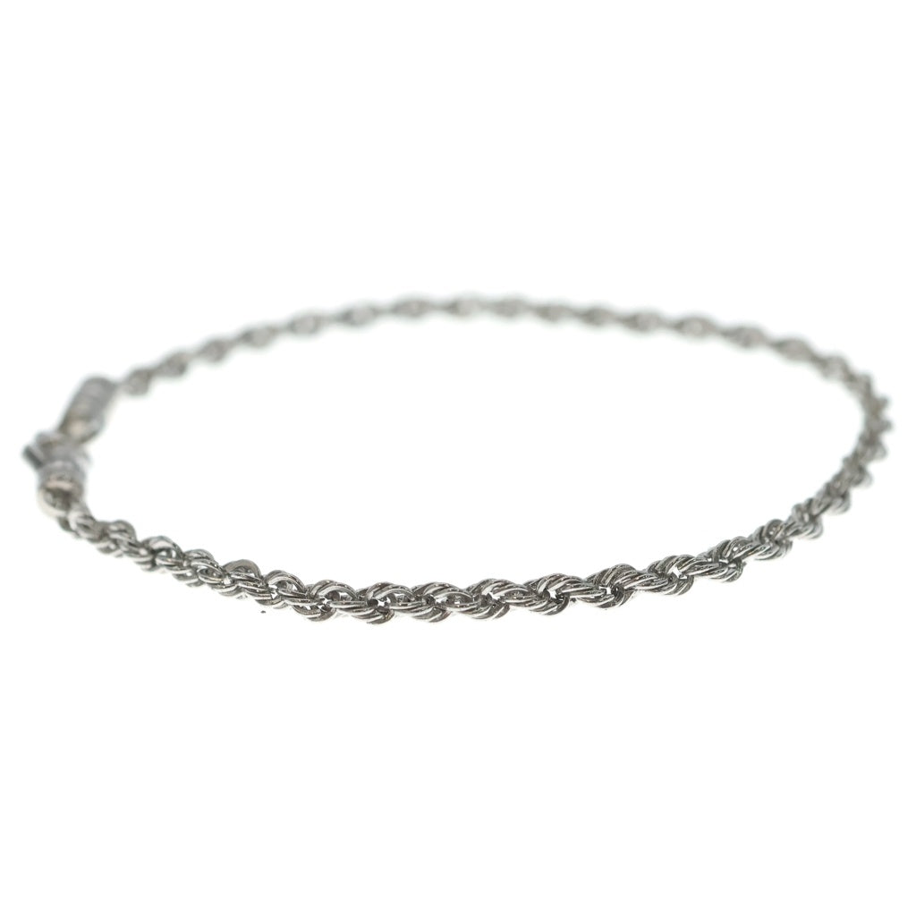 TOMWOOD(トムウッド) ROPE BRACELET ロープブレスレッド シルバー 101563-7.0