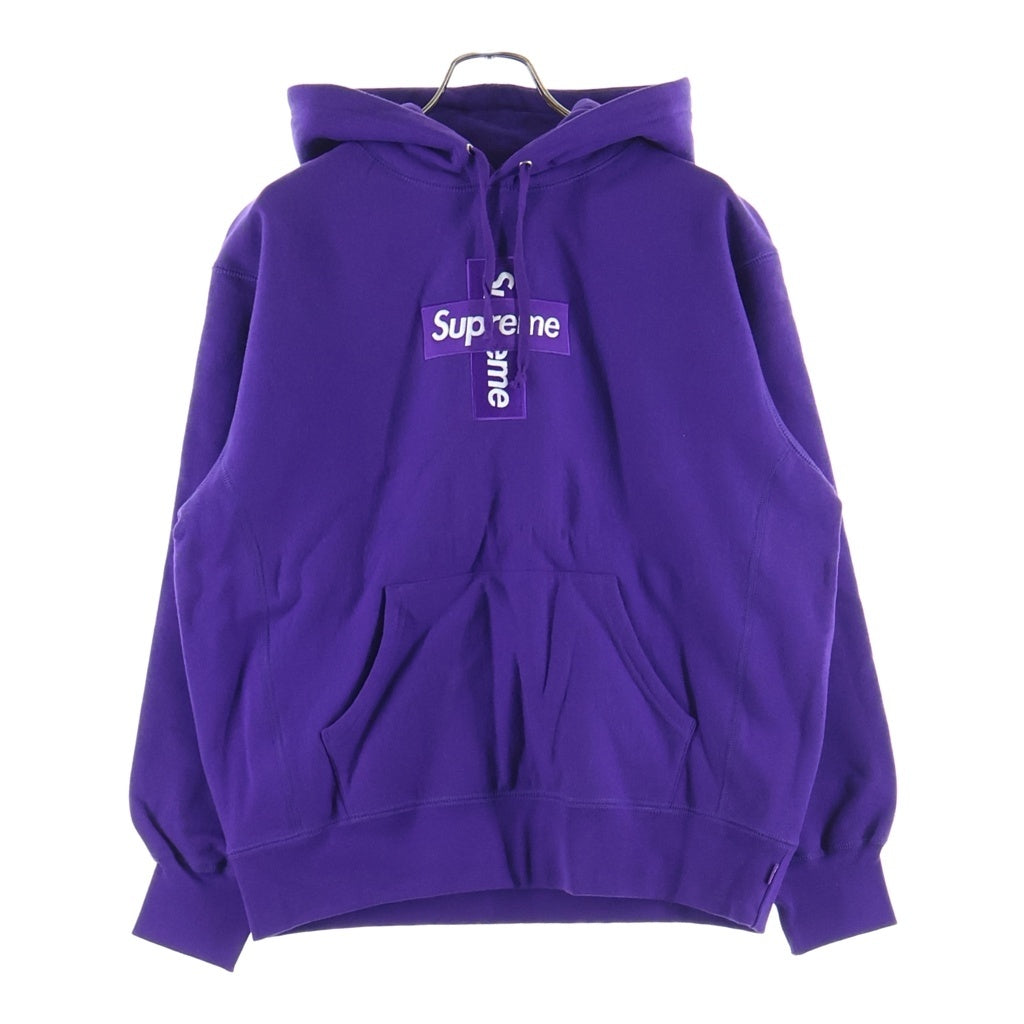 SUPREME(シュプリーム) 20AW Cross box logo Hooded Sweatshirts クロスボックスロゴ フーデッド スウェットシャツ パーカー パープル