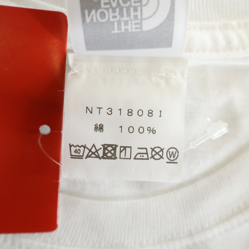 SUPREME(シュプリーム) 18SS ×THE NORTH FACE Metallic Logo Tee ザノースフェイス メタリックロゴプリント 半袖Tシャツカットソー ホワイト NT31808I