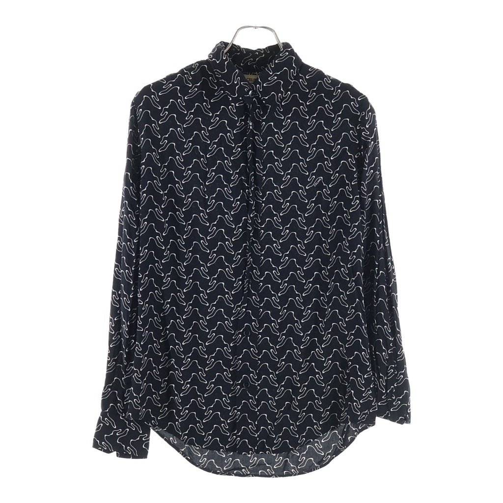 CELINE(セリーヌ) 23SS GHOST PRINT LONG SLEEVE SHIRT ゴーストプリントロングスリーブシャツ ブラック 2C813977R