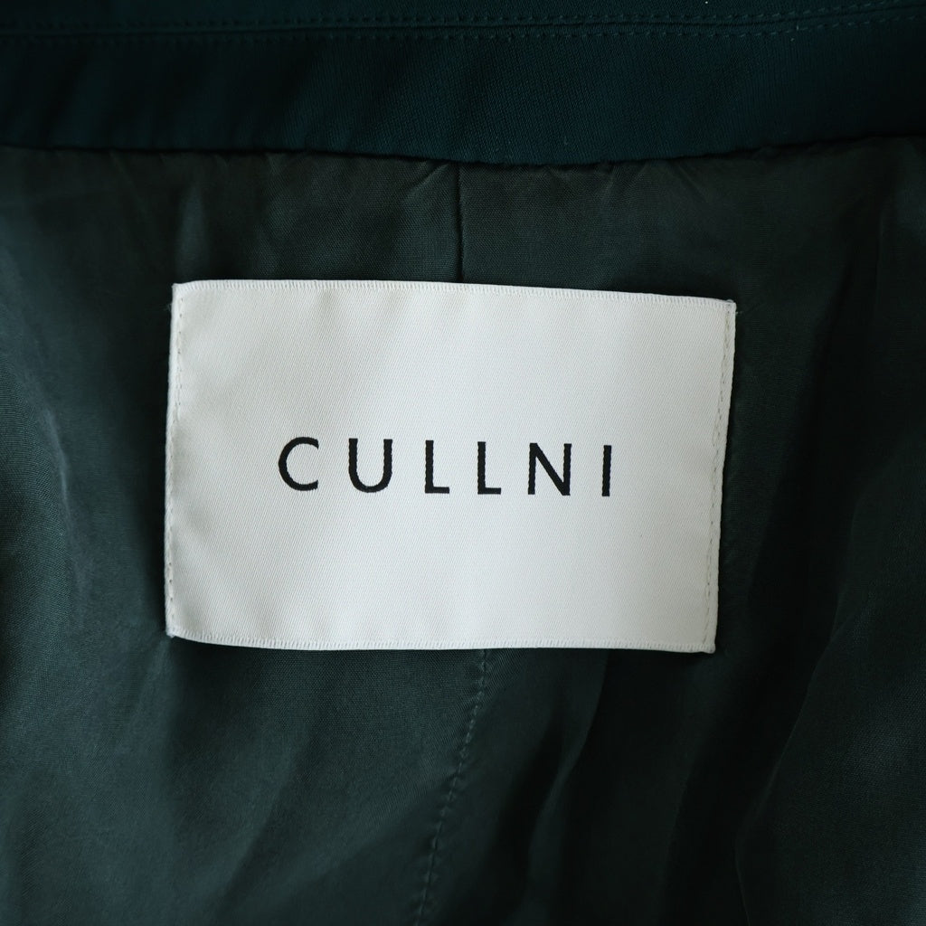 CULLNI(クルニ) 222AW DOUBLE SATIN TIE LOCKEN JACKET ダブルサテンタイロッケンジャケット グリーン 22-AW-027