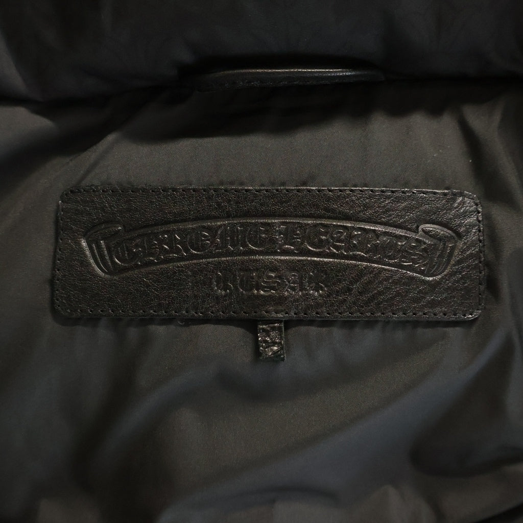 CHROME HEARTS(クロムハーツ) CH PLUS STIFF DOWN JACKET CHプラス総柄 スティフ クロスボールボタン ダガージップ ダウンジャケット レディース