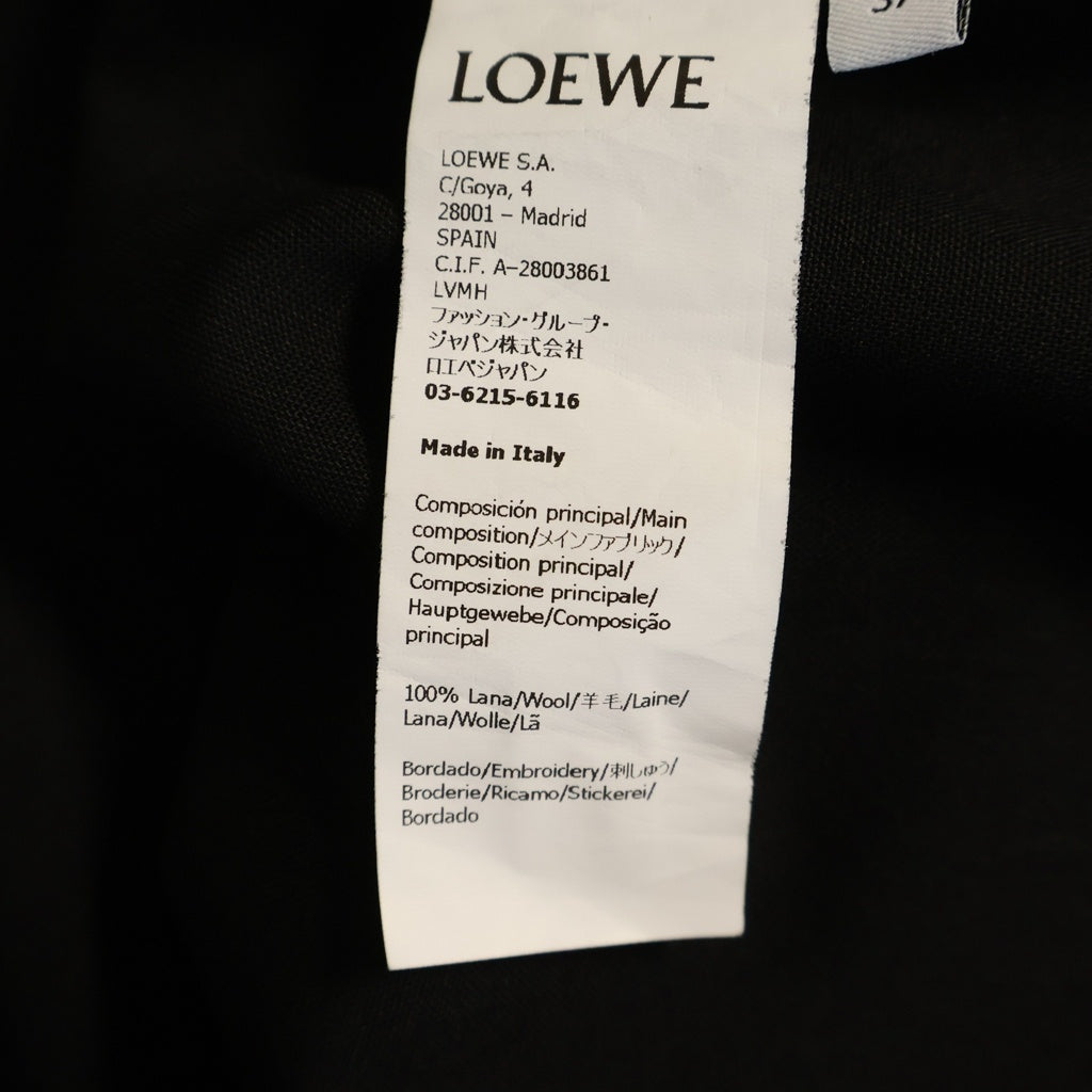 LOEWE(ロエベ) 袖アナグラムロゴ刺繍 ボタンアップ 長袖シャツ H526Y05X24