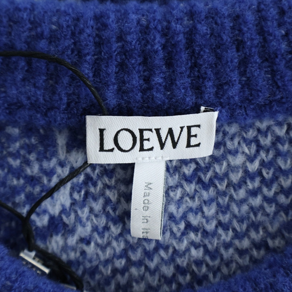 LOEWE(ロエベ) グラデーションウールニット ブルー×ライトブルー S359Y14KEL