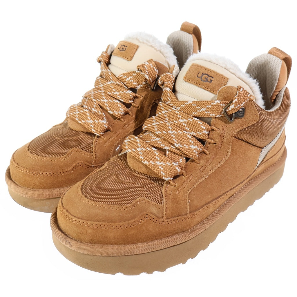 UGG(アグ) LOWMEL ローメル ラウンドレース ローカットスニーカー ブラウン US8/26cm 1170750