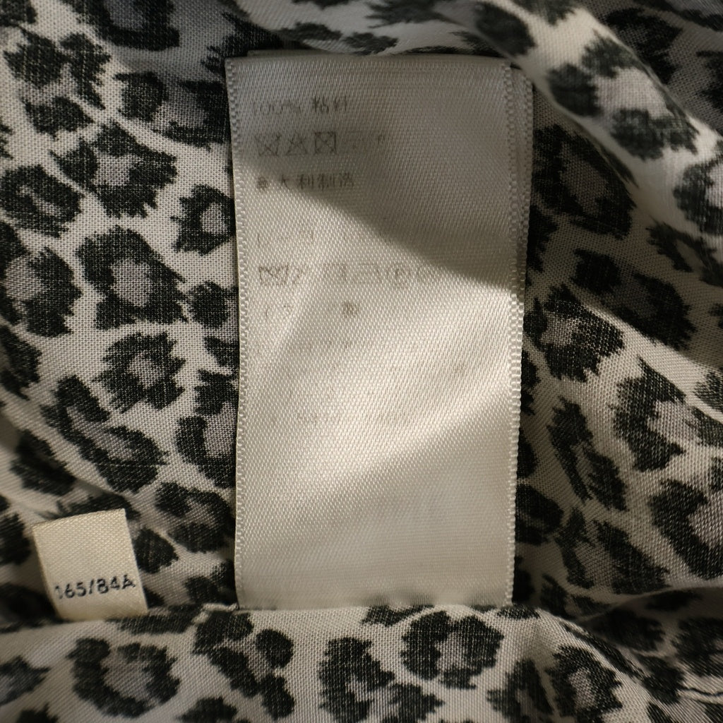 CELINE(セリーヌ) 20SS HAWAIIAN LOOSE SHIRT ハワイアンルーズ レオパード柄長袖シャツ グレー 2C268900H