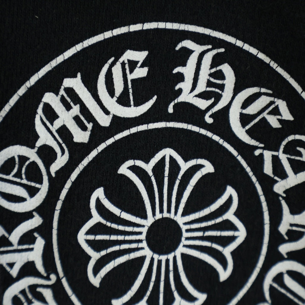 CHROME HEARTS(クロムハーツ) SWTSHRT HD ZIP HANGZHOU バックホースシュープリントジップパーカー ブラック