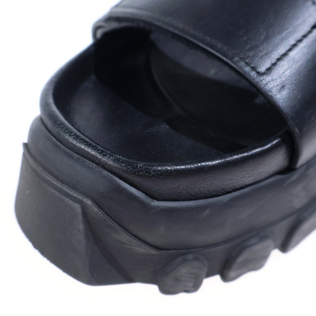 Rick Owens(リックオウエンス) 20SS TECUATL TRACTOR SANDAL テアクトル トラクターハイカットサンダル ブラック レディース