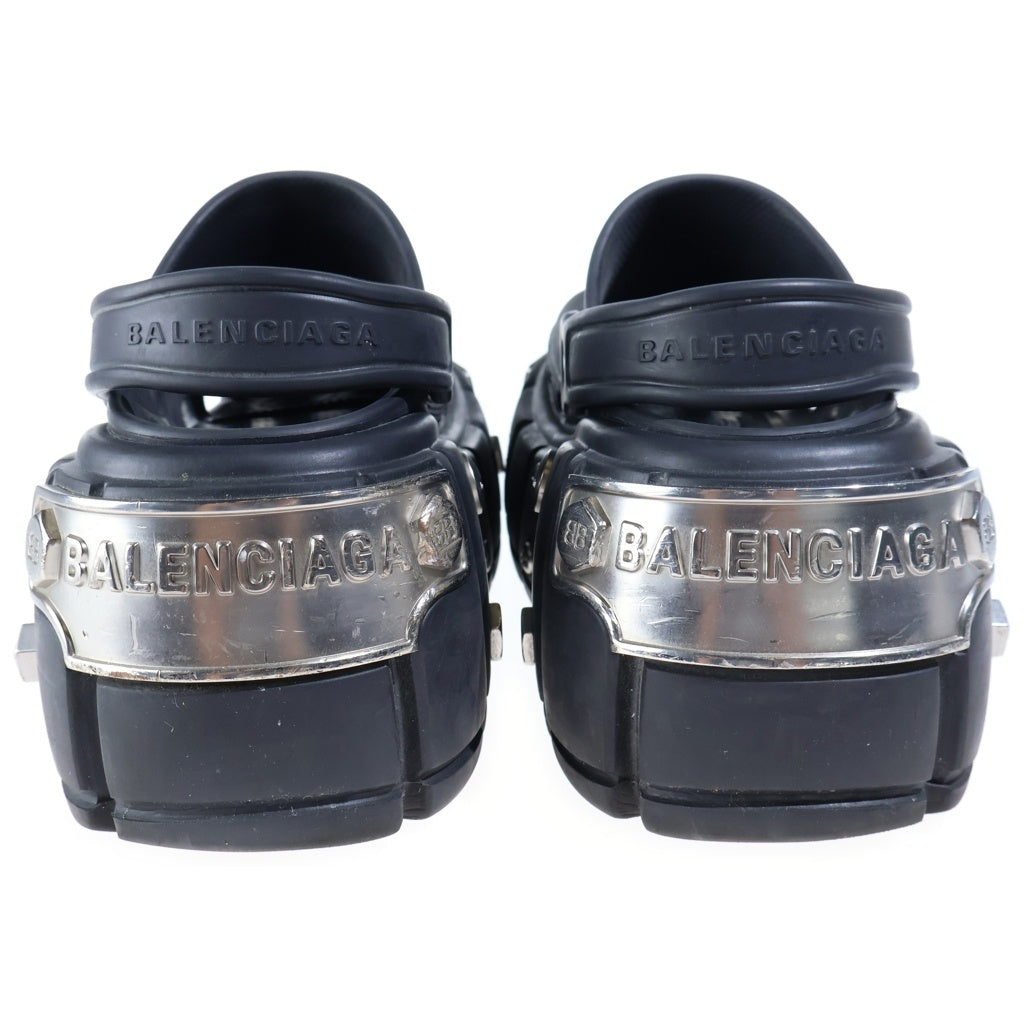 BALENCIAGA(バレンシアガ) 22SS ×crocs HARD CROCS クロックス プラットフォームスタッズ ハードクロックス ミュールサンダル ブラック 20434