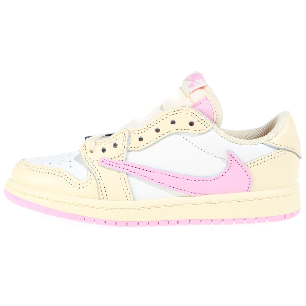 NIKE(ナイキ) xTRAVIS SCOTT AIR JORDAN 1 OG LOW PS トラヴィススコット エアジョーダン1 ローカットスニーカー ホワイト キッズ US1Y/20cm IQ7605100 レディース
