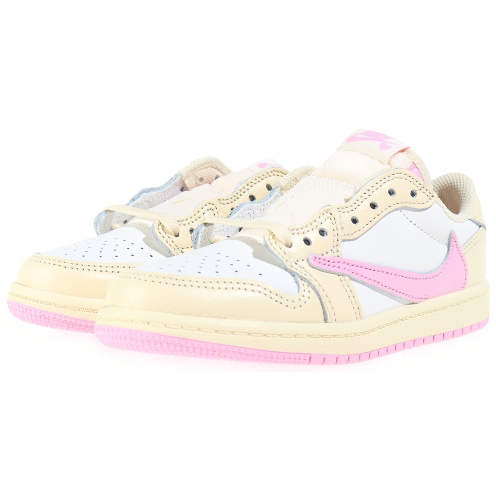 NIKE(ナイキ) xTRAVIS SCOTT AIR JORDAN 1 OG LOW PS トラヴィススコット エアジョーダン1 ローカットスニーカー ホワイト キッズ US1Y/20cm IQ7605100 レディース