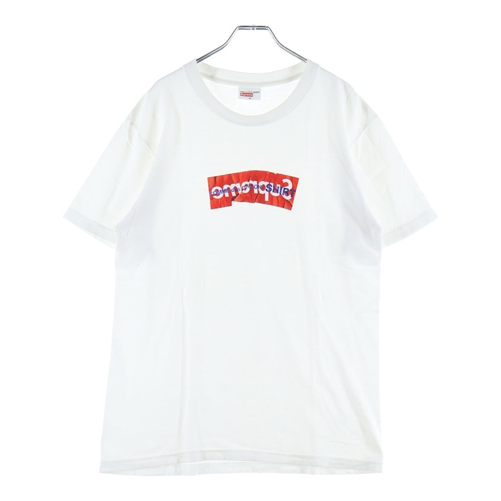 SUPREME(シュプリーム) 17SS x COMME des GARCONS SHIRT Box Logo Tee コムデギャルソン ボックスロゴ半袖Tシャツ カットソー ホワイト