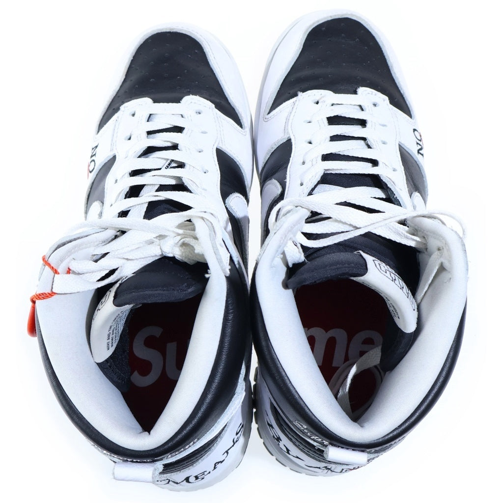 NIKE(ナイキ) ×SUPREME DUNK HIGH BY ANY MEANS シュプリーム ダンク バイ エニー ミーンズ ハイカットスニーカー ホワイト/ブラック DN3741-002