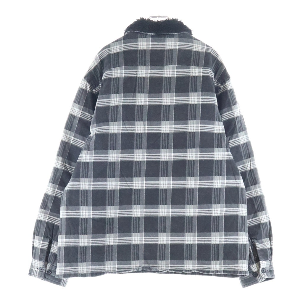 SUPREME(シュプリーム) 21AW Faux Fur Collar Flannel Shirts フェイクファー襟付き フランネル 長袖シャツ