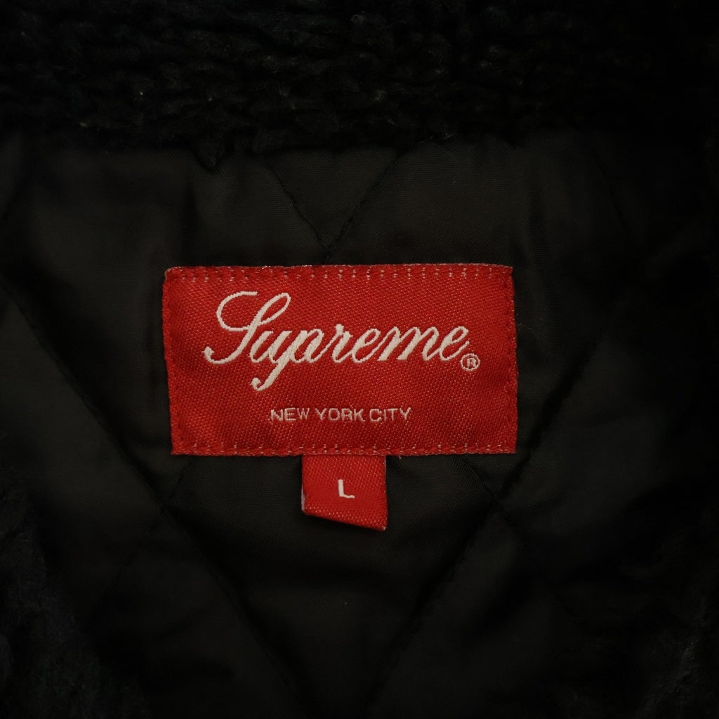 SUPREME(シュプリーム) 21AW Faux Fur Collar Flannel Shirts フェイクファー襟付き フランネル 長袖シャツ