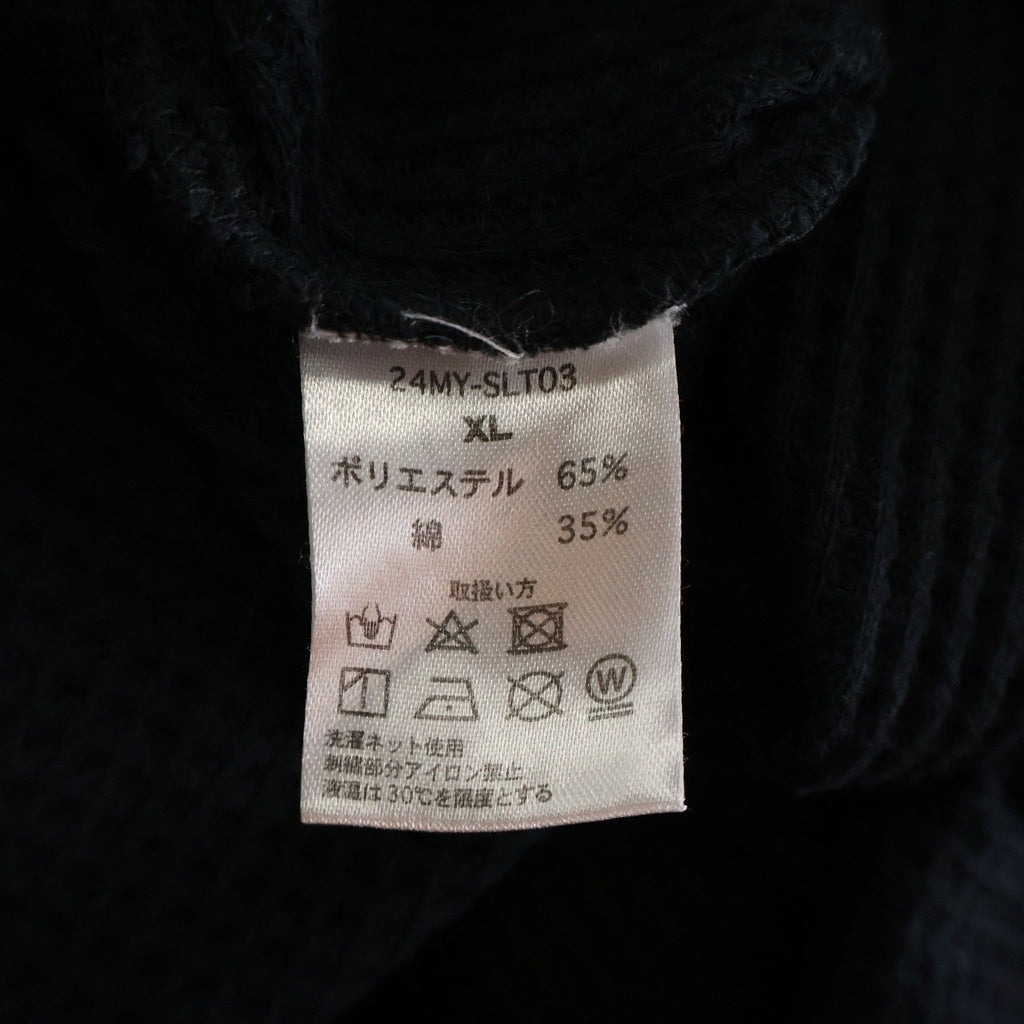 MAYO(メイヨー) 24AW EAGLE EMBROIDERY THERMAL LONG SLEEVE TEE イーグル刺繍 サーマル長袖Tシャツ ブラック/ホワイト 24MY-SLT03