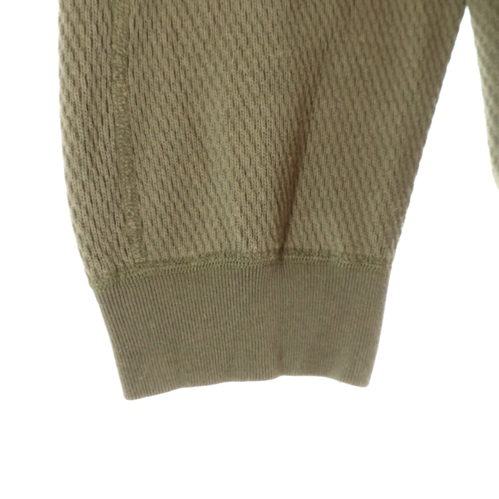 HUMAN MADE(ヒューマンメイド) HENLEY NECK SHIRT ヘンリーネックサーマル ロングスリーブ長袖Tシャツ オリーブ HM31CS020